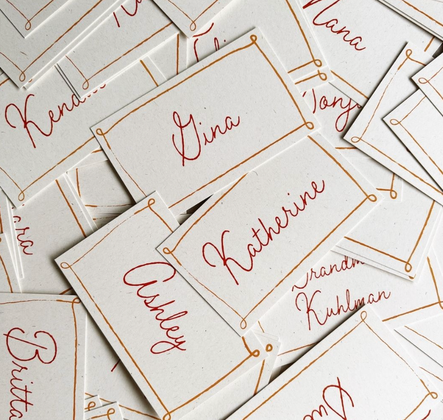 Seating Cards & Name Tags